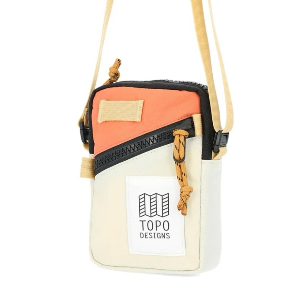 Topo Designs Mini Shoulder Crossbody Bag in Bone White Coral, OS, Unisex, NWT